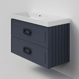 Тумба под раковину La Fenice Cubo Blu Grigio TWIN синяя 100_