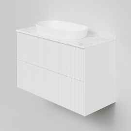 Тумба под раковину La Fenice La Fenice Terra Twin Bianco 100 см белая матовая_