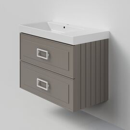 Тумба под раковину La Fenice Cubo Cappuccino TWIN бежевая 90_