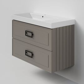 Тумба под раковину La Fenice Cubo Cappuccino TWIN бежевая 100_