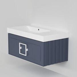 Тумба под раковину La Fenice Cubo Blu Grigio синяя 90_