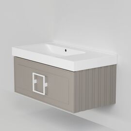Тумба под раковину La Fenice Cubo Cappuccino бежевая 90_