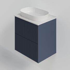Тумба под раковину La Fenice La Fenice Terra Twin Blu Grigio 60 см синяя матовая_