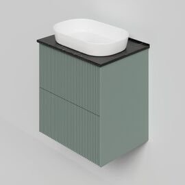 Тумба под раковину La Fenice La Fenice Terra Twin Grigio 60 см серо-зеленая матовая_