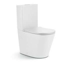 Унитаз напольный IBERICA BLANCA BURGOS IB.BRG.121.1B1 безободковый белый тонкое сиденье дюропласт soft close_