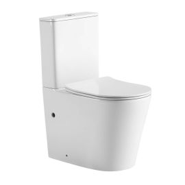 Унитаз напольный IBERICA BLANCA BURGOS MAXI IB.BRM.124.1B1 белый безободковый TORNADO тонкое сиденье дюропласт soft close_