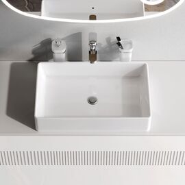 Раковина накладная AM.PM Func M8FWCC10600WG прямоугольная 60 см_