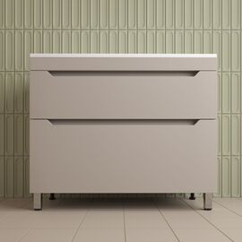Тумба напольная Style Line Остин под раковину Фортуна 100 2 ящ крем PLUS_
