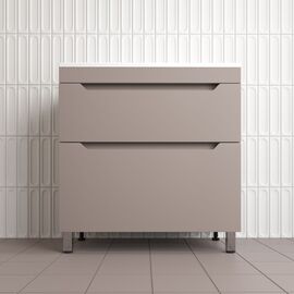 Тумба напольная Style Line Остин под раковину Фортуна 80 2 ящ тауп темный PLUS_