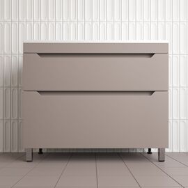 Тумба напольная Style Line Остин под раковину Фортуна 100 2 ящ тауп темный PLUS_