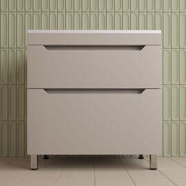 Тумба напольная Style Line Остин под раковину Фортуна 80 2 ящ крем PLUS_