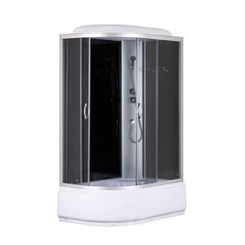Душевая кабина Taliente TA-12080G(R) 120х80х215 см асимметричная правая тонированная, Стекло: Тонированное, Установка: Правая_