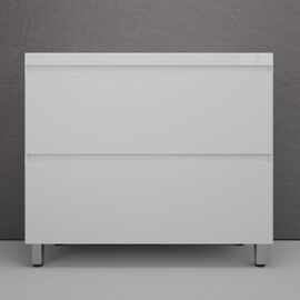 Тумба напольная Style Line Манхэттен 100 под раковину ASTI 100 2 ящика белый матовый_