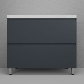Тумба напольная Style Line Манхэттен 100 под раковину ASTI 100 2 ящика графит_
