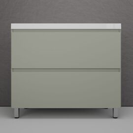 Тумба напольная Style Line Манхэттен 100 под раковину ASTI 100 2 ящика олива_