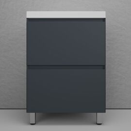 Тумба напольная Style Line Манхэттен 60 под раковину ASTI 60 2 ящика графит_