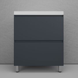 Тумба напольная Style Line Манхэттен 70 под раковину ASTI 70 2 ящика графит_