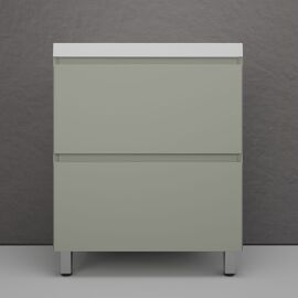 Тумба напольная Style Line Манхэттен 70 под раковину ASTI 70 2 ящика олива_