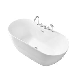 Ванна пристенная Grossman Classic GR-12501-1 160х75х58 со смесителем на борту_