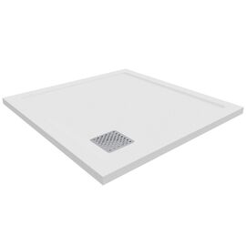 Душевой поддон Taliente PTA-ST-100Wstone из литьевого мрамора 100х100х35 см квадратный белый без сифона_