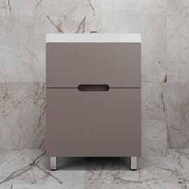 Тумба напольная Style Line Матис ЛС-00002433 60 под ASTI 60 2 ящика тауп тёмный эмаль_