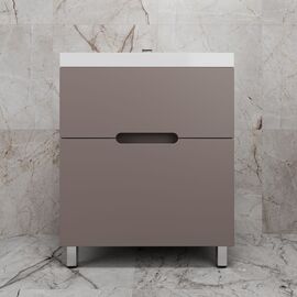 Тумба напольная Style Line Матис ЛС-00002436 70 под ASTI 70 2 ящика тауп тёмный эмаль_