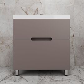 Тумба напольная Style Line Матис ЛС-00002439 80 под ASTI 80 2 ящика тауп тёмный эмаль_