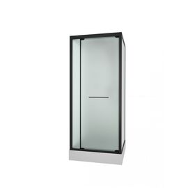 Душевая кабина Frank F401 M Black, Стекло: Матовое_