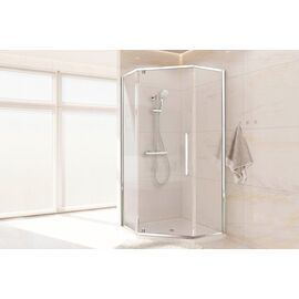Душевое уголок Royal Bath FATO RB 80TR-T-CH 80х80х200 прозрачное стекло_