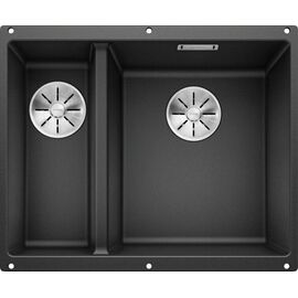 Кухонная мойка 555х46 см Blanco Subline 340/160-U 523558 основная чаша справа антрацит_
