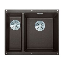 Кухонная мойка Blanco SUBLINE 340/160-U SILGRANIT кофе 523567 чаша справа_