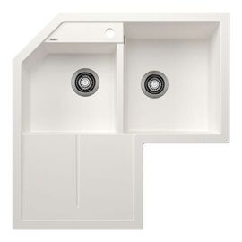 Кухонная мойка Blanco Metra 9E белый угловая 515568 стоп-вентиль_