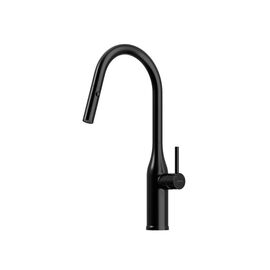 Смеситель для кухни Sancos Grand с вытяжным изливом матовый черный SC4002MB_