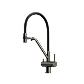 Смеситель для кухни Sancos Dora вороненая сталь SC4003GG_