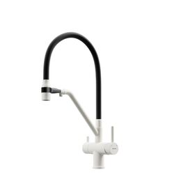 Смеситель для кухни Sancos Dora белый гранит SC4003GR_