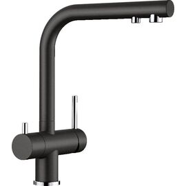 Смеситель для кухни Blanco FONTAS II черный 526235 с подключением фильтра_
