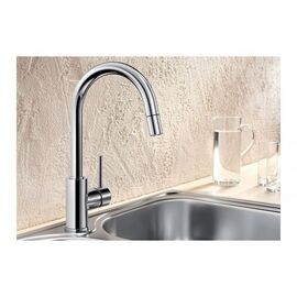 Смеситель для кухни Blanco Mida-S хром 521454 с выдвижной лейкой_