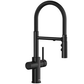 Смеситель для кухни Blanco CATRIS-S Flexo Filter матовый черный 526707 выдвижной шланг_