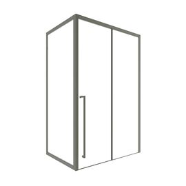 Душевая дверь Timo TDSS-140/13C-8L 1400х2000 профиль никель + торцевое стекло TSS-900/13C-8 900х2000_