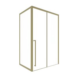 Душевая дверь Timo TDSS-150/17C-8L 1500х2000 профиль матовое золото + торцевое стекло TSS-900/17C-8 900х2000_