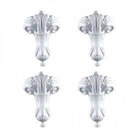 Ножки декоративные для отдельностоящей ванны Delice Vintage Белые комплект 4 шт_