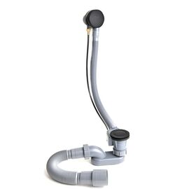 Слив-перелив полуавтомат черный матовый Delice_