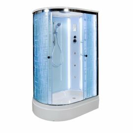 Душевая кабина DTO EM2712 R LED с гидромассажем_