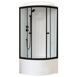 Душевая кабина Royal Bath 90BK1-T-BL 90х90х217 прозрачное стекло_