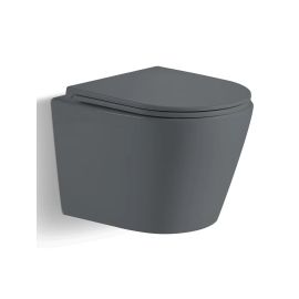 Унитаз подвесной RIVER MICHIGAN 485 MG серый матовый_