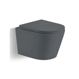 Унитаз подвесной RIVER ONTARIO 485 MG серый матовый_