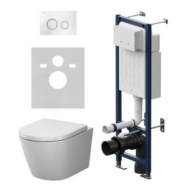 Инсталляция ErgoFit с подвесным унитазом Aquaspin и клавишей AM.PM X-Joy IS110101.851900_