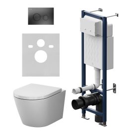 Инсталляция ErgoFit с подвесным унитазом Aquaspin и клавишей AM.PM X-Joy IS110138.851900_