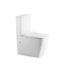 Унитаз напольный IBERICA BLANCA TOLEDO IB.TLD.124.1B1 безободковый TORNADO тонкое сиденье дюропласт soft close_