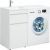 Тумба с раковиной Aquanet Токио 110 L белый (напольная, 1 ящик) арт. 00239298_
